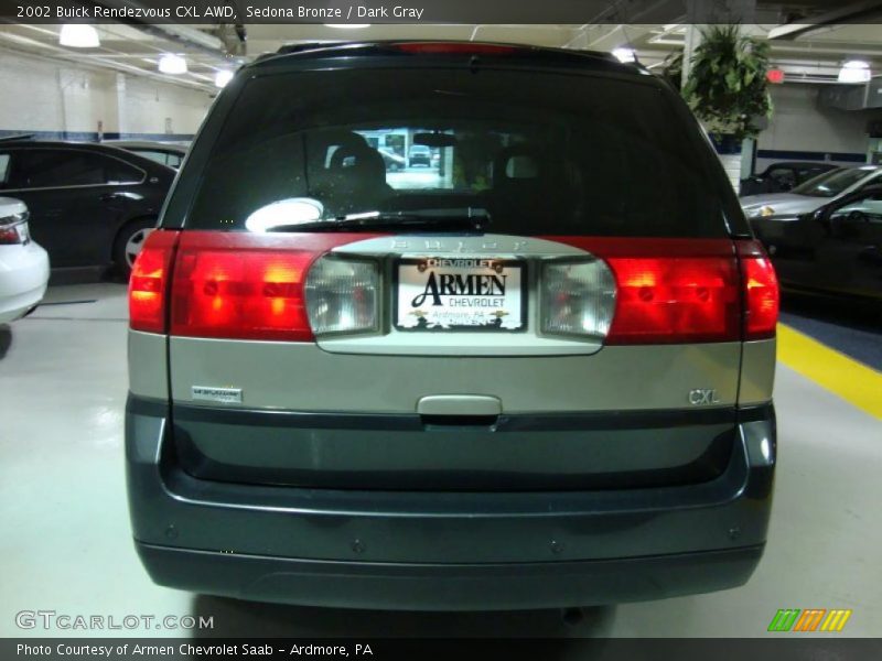 Sedona Bronze / Dark Gray 2002 Buick Rendezvous CXL AWD