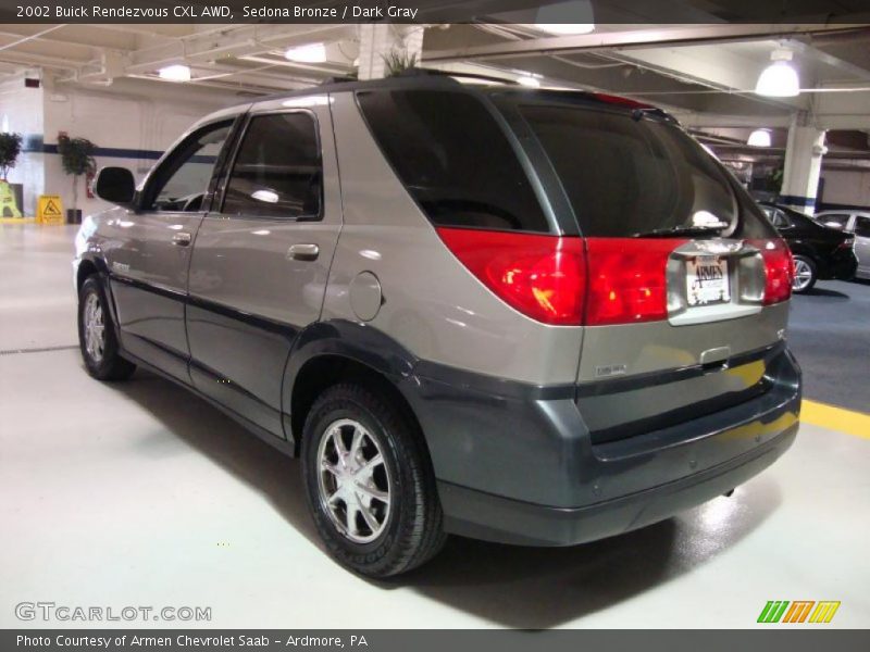 Sedona Bronze / Dark Gray 2002 Buick Rendezvous CXL AWD