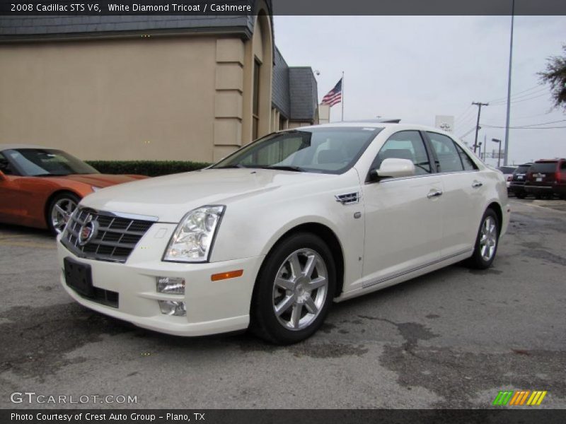 White Diamond Tricoat / Cashmere 2008 Cadillac STS V6