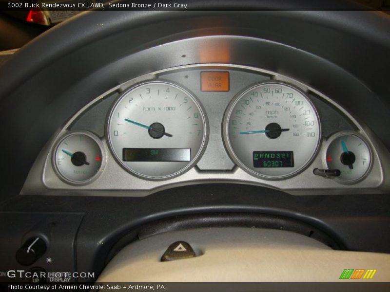 Sedona Bronze / Dark Gray 2002 Buick Rendezvous CXL AWD