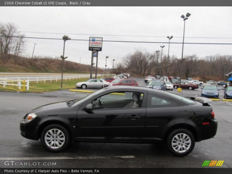Black / Gray 2009 Chevrolet Cobalt LS XFE Coupe