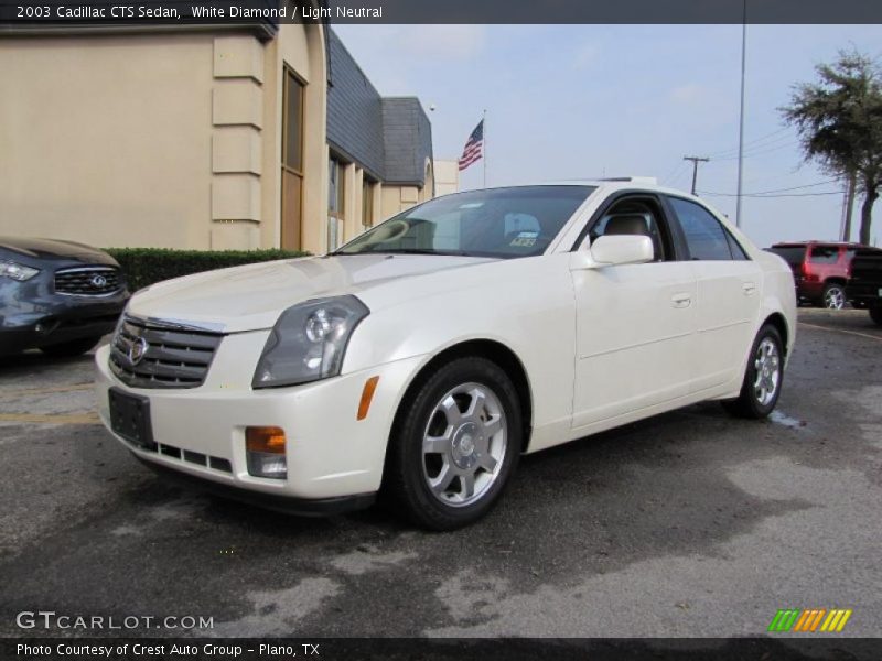 White Diamond / Light Neutral 2003 Cadillac CTS Sedan