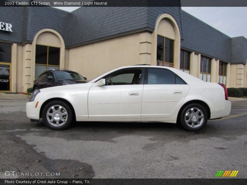 White Diamond / Light Neutral 2003 Cadillac CTS Sedan