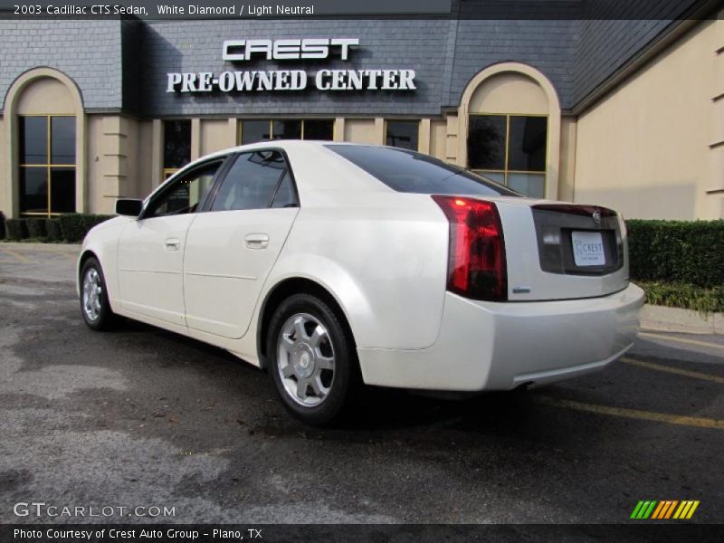 White Diamond / Light Neutral 2003 Cadillac CTS Sedan