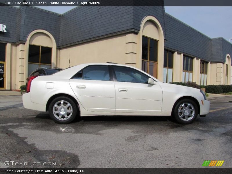 White Diamond / Light Neutral 2003 Cadillac CTS Sedan