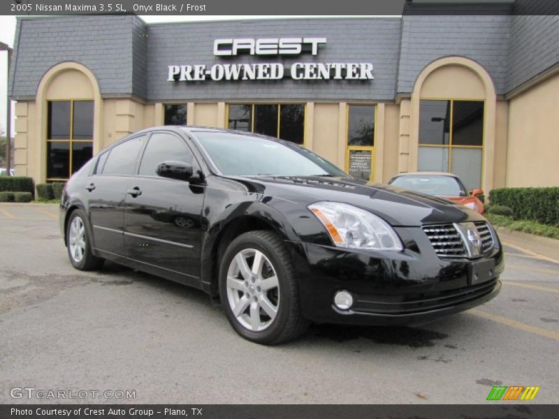Onyx Black / Frost 2005 Nissan Maxima 3.5 SL