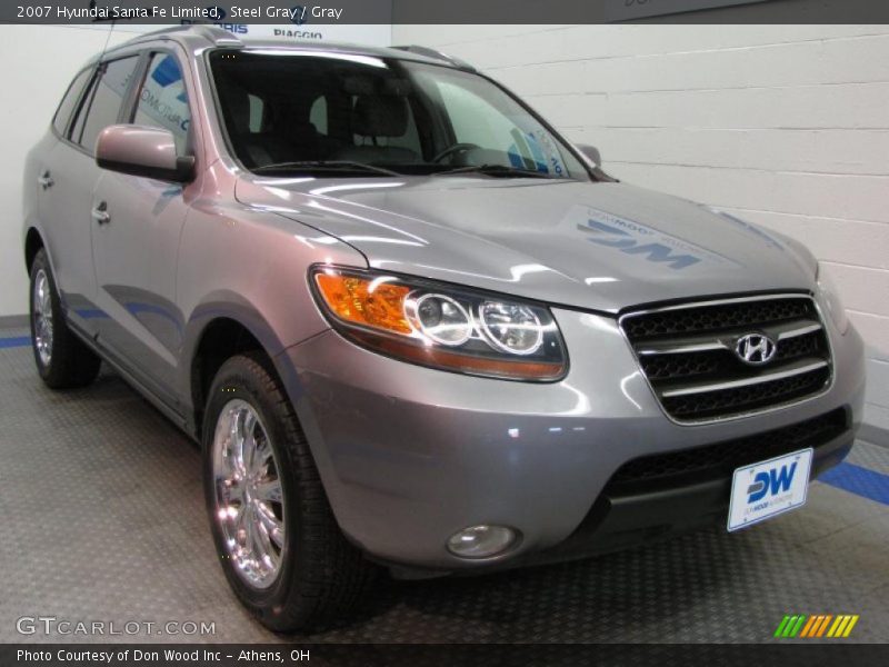 Steel Gray / Gray 2007 Hyundai Santa Fe Limited