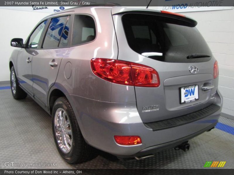 Steel Gray / Gray 2007 Hyundai Santa Fe Limited