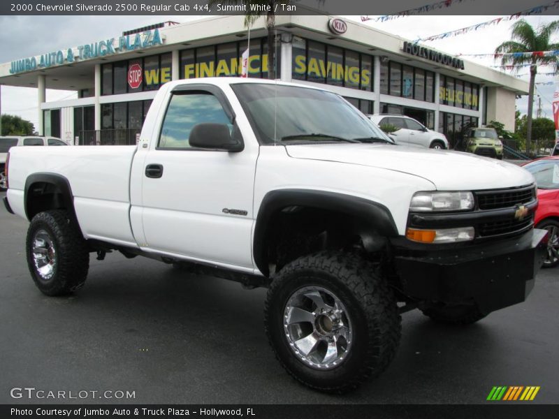 Summit White / Tan 2000 Chevrolet Silverado 2500 Regular Cab 4x4