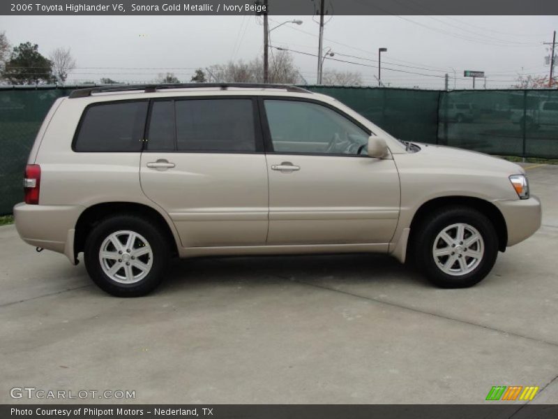 Sonora Gold Metallic / Ivory Beige 2006 Toyota Highlander V6