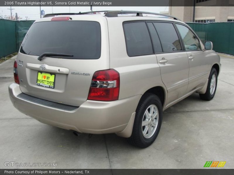 Sonora Gold Metallic / Ivory Beige 2006 Toyota Highlander V6