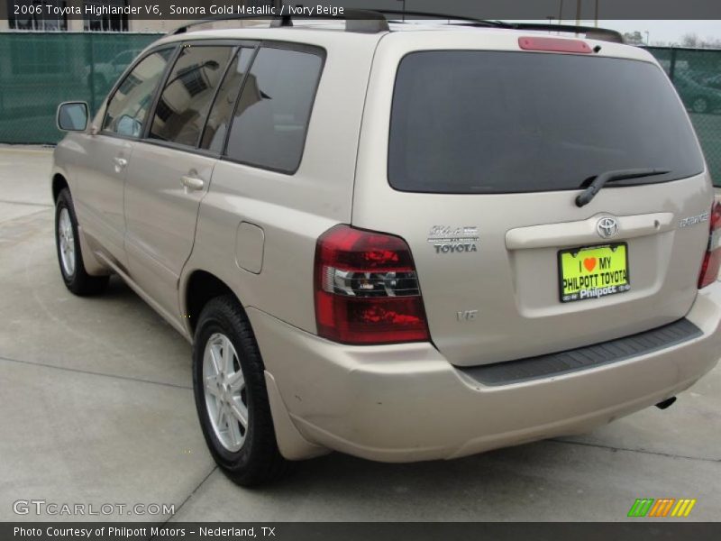 Sonora Gold Metallic / Ivory Beige 2006 Toyota Highlander V6