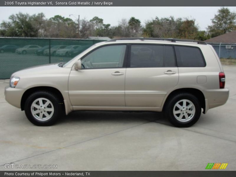 Sonora Gold Metallic / Ivory Beige 2006 Toyota Highlander V6