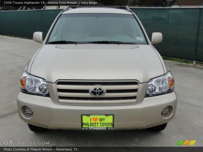 Sonora Gold Metallic / Ivory Beige 2006 Toyota Highlander V6