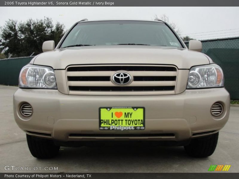 Sonora Gold Metallic / Ivory Beige 2006 Toyota Highlander V6