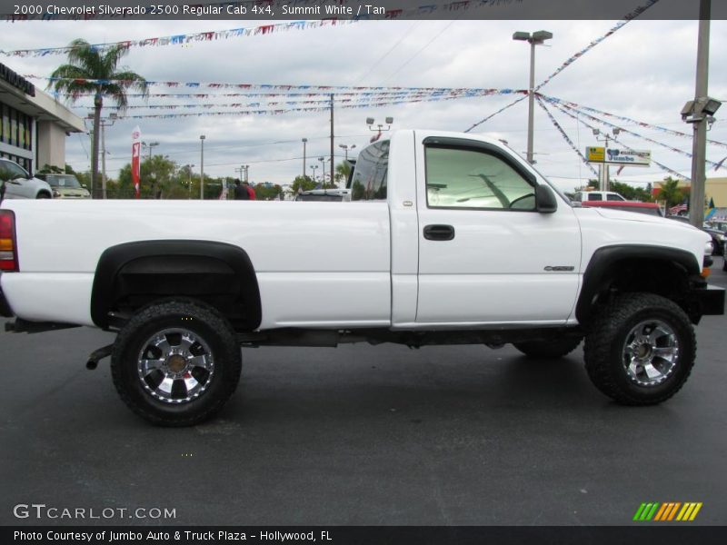 Summit White / Tan 2000 Chevrolet Silverado 2500 Regular Cab 4x4