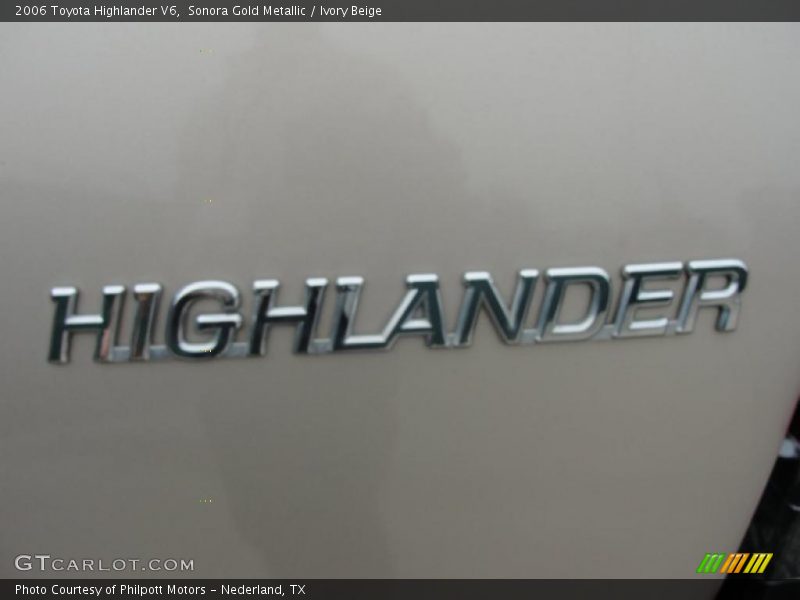 Sonora Gold Metallic / Ivory Beige 2006 Toyota Highlander V6