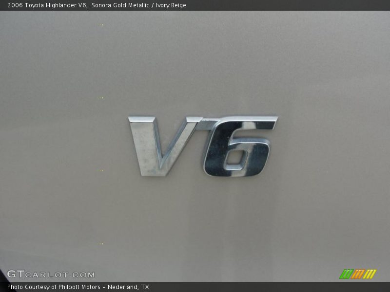 Sonora Gold Metallic / Ivory Beige 2006 Toyota Highlander V6