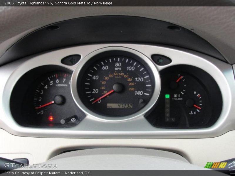  2006 Highlander V6 V6 Gauges