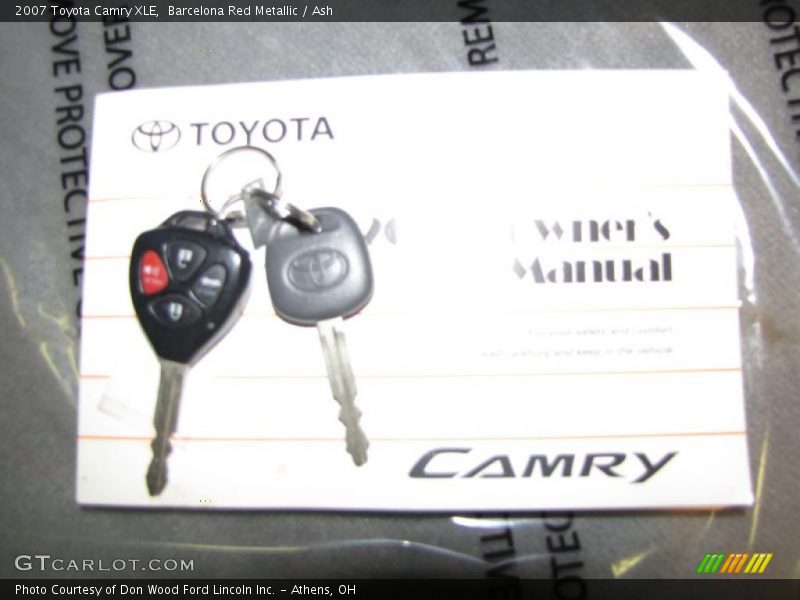 Barcelona Red Metallic / Ash 2007 Toyota Camry XLE