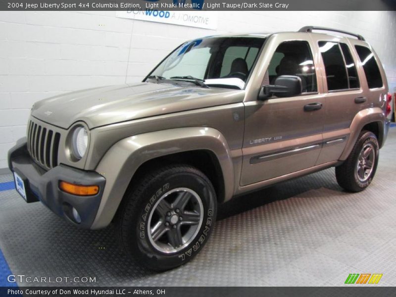 Light Khaki Metallic / Light Taupe/Dark Slate Gray 2004 Jeep Liberty Sport 4x4 Columbia Edition