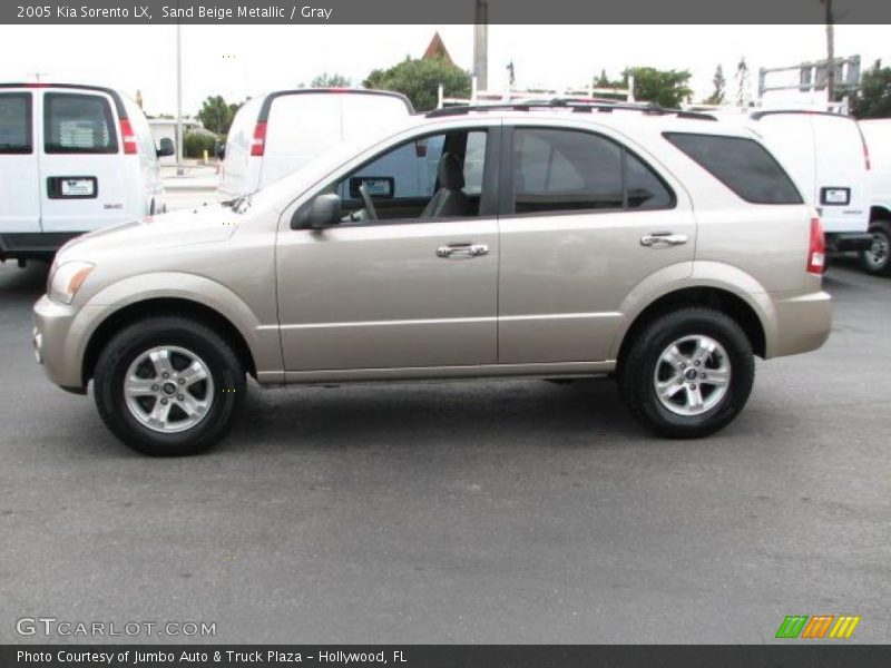 Sand Beige Metallic / Gray 2005 Kia Sorento LX