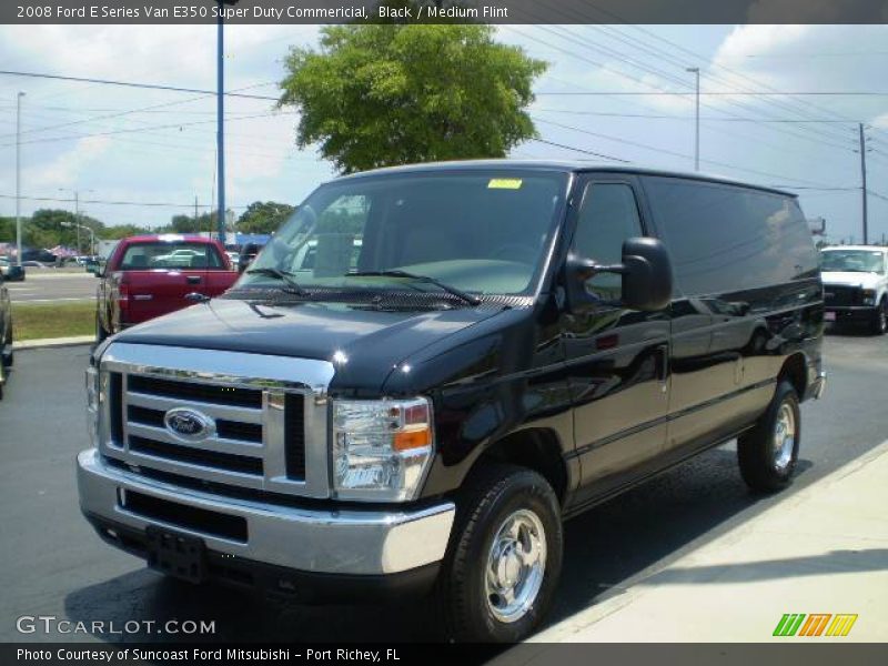 Black / Medium Flint 2008 Ford E Series Van E350 Super Duty Commericial