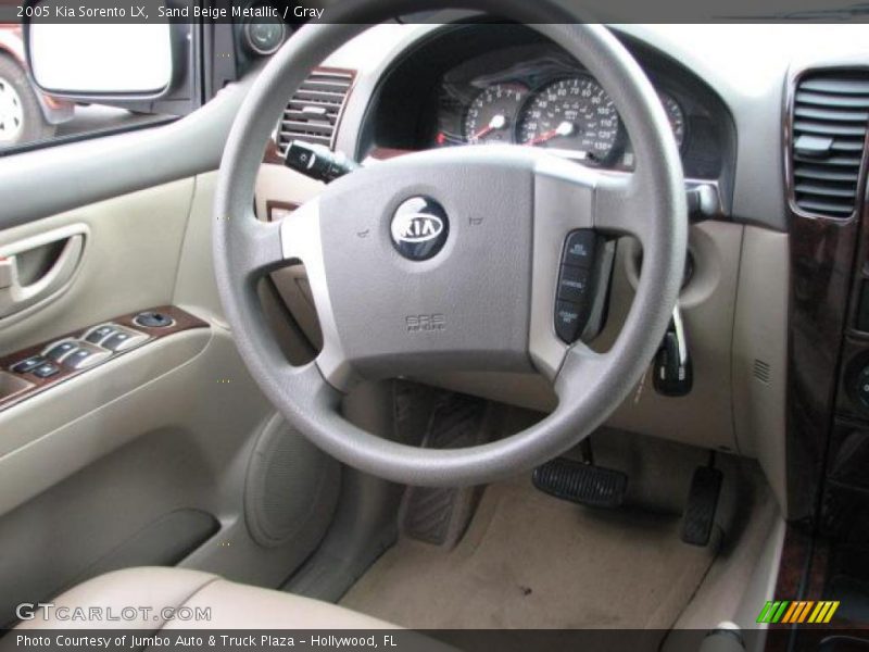 Sand Beige Metallic / Gray 2005 Kia Sorento LX