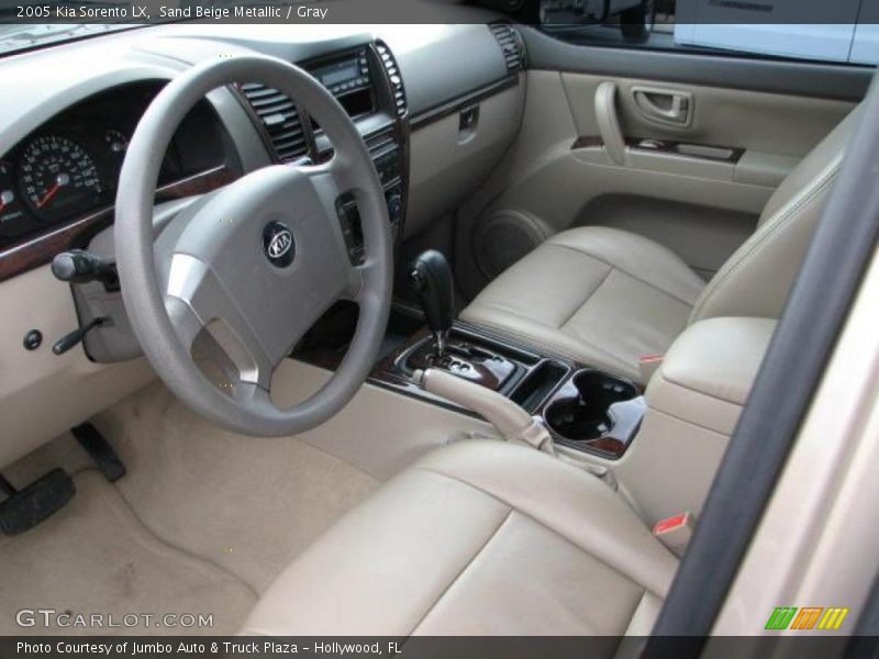 Sand Beige Metallic / Gray 2005 Kia Sorento LX