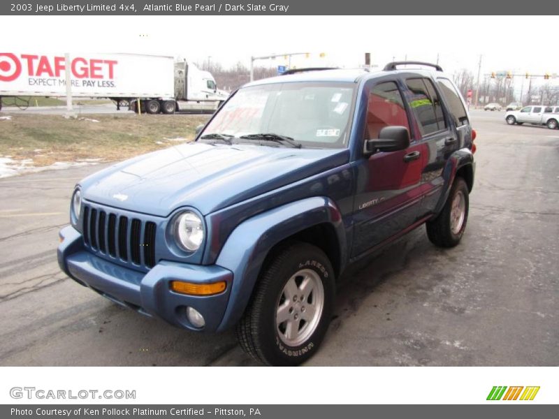 Atlantic Blue Pearl / Dark Slate Gray 2003 Jeep Liberty Limited 4x4