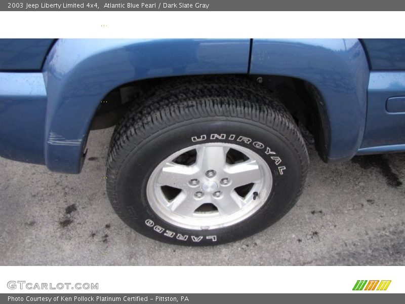 Atlantic Blue Pearl / Dark Slate Gray 2003 Jeep Liberty Limited 4x4