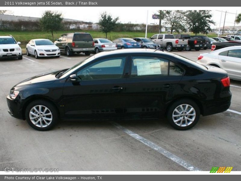 Black / Titan Black 2011 Volkswagen Jetta SE Sedan