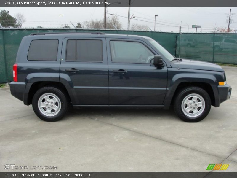 Steel Blue Metallic / Dark Slate Gray 2008 Jeep Patriot Sport