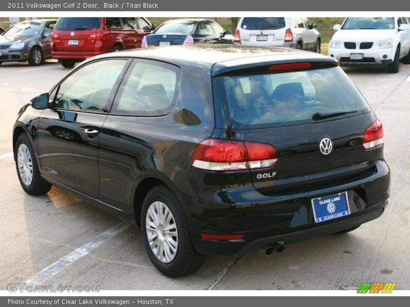 Black / Titan Black 2011 Volkswagen Golf 2 Door