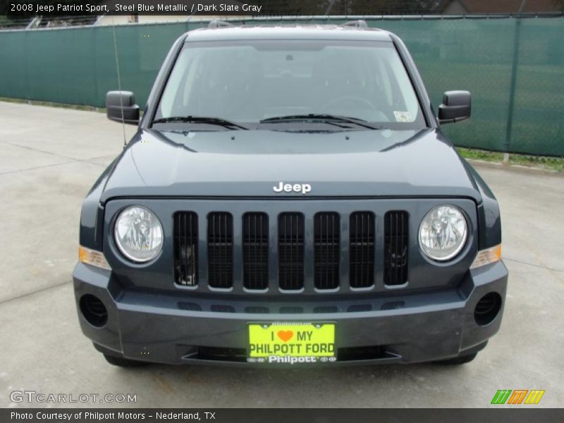 Steel Blue Metallic / Dark Slate Gray 2008 Jeep Patriot Sport