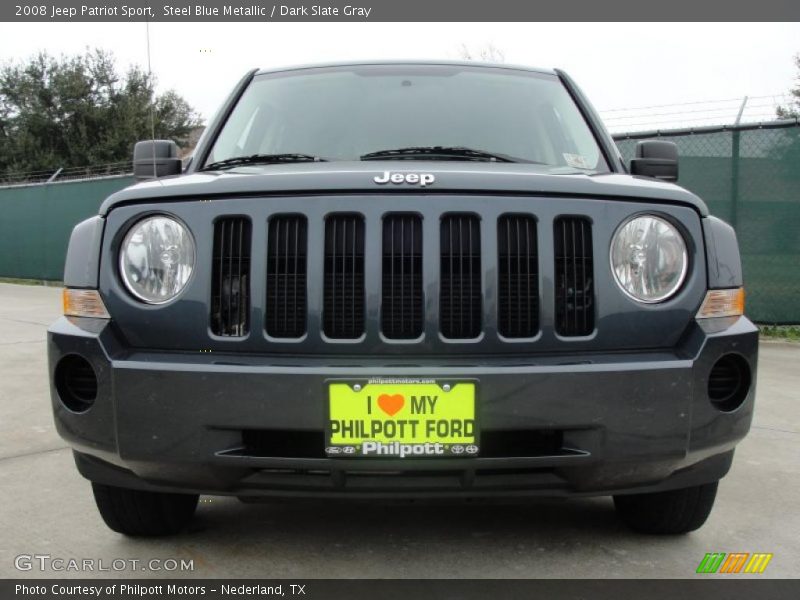 Steel Blue Metallic / Dark Slate Gray 2008 Jeep Patriot Sport