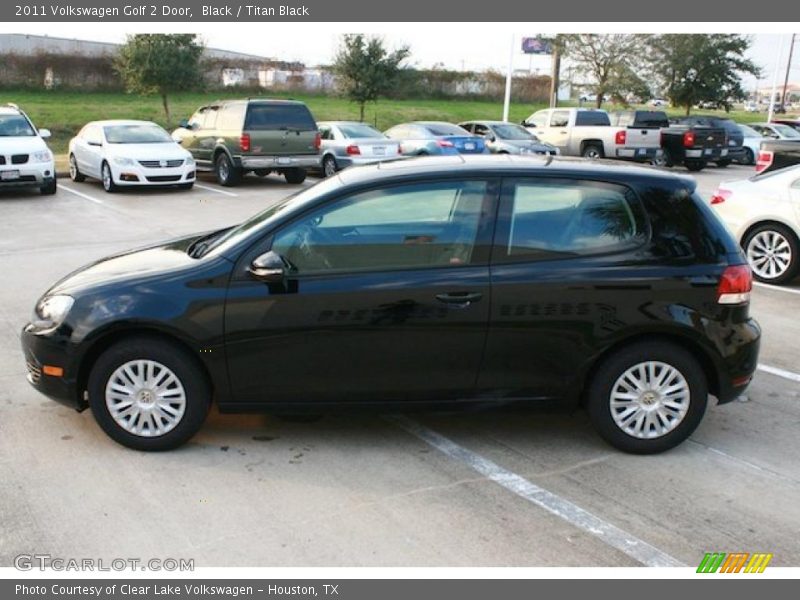 Black / Titan Black 2011 Volkswagen Golf 2 Door