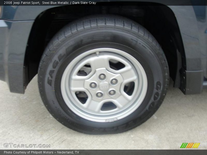 Steel Blue Metallic / Dark Slate Gray 2008 Jeep Patriot Sport