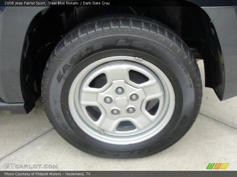 Steel Blue Metallic / Dark Slate Gray 2008 Jeep Patriot Sport