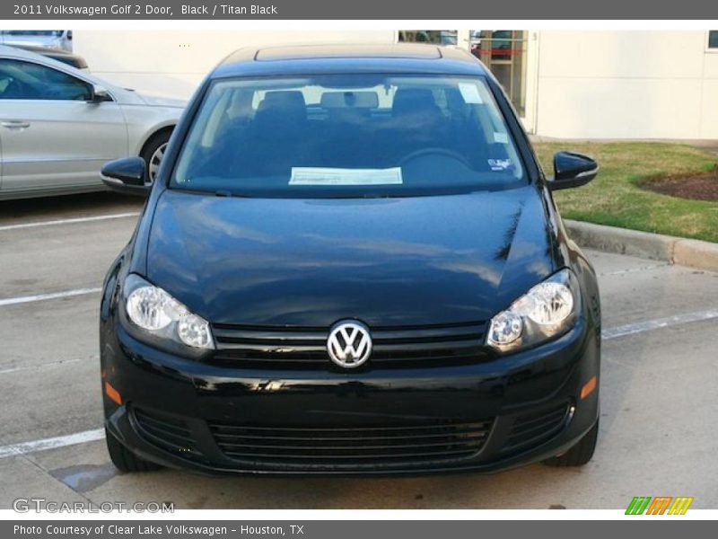 Black / Titan Black 2011 Volkswagen Golf 2 Door