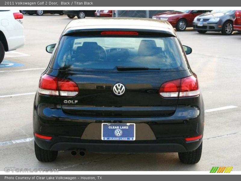 Black / Titan Black 2011 Volkswagen Golf 2 Door