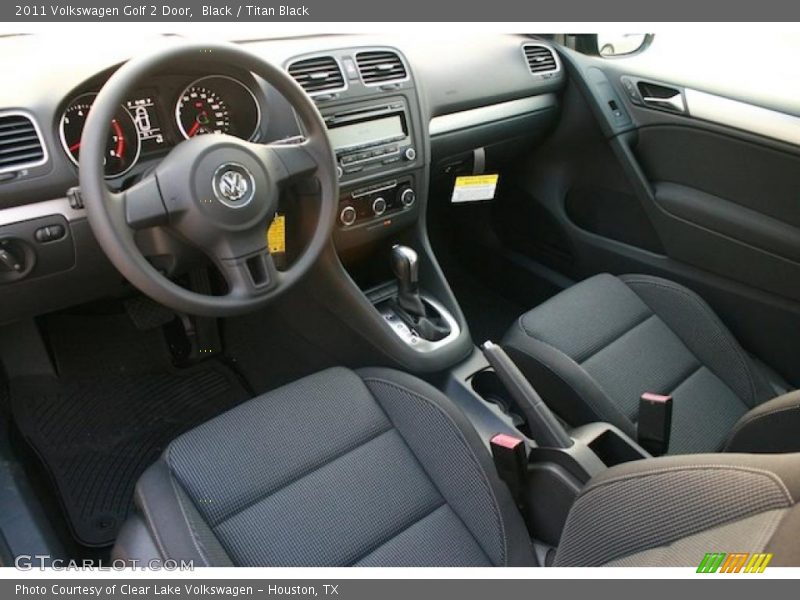 Black / Titan Black 2011 Volkswagen Golf 2 Door