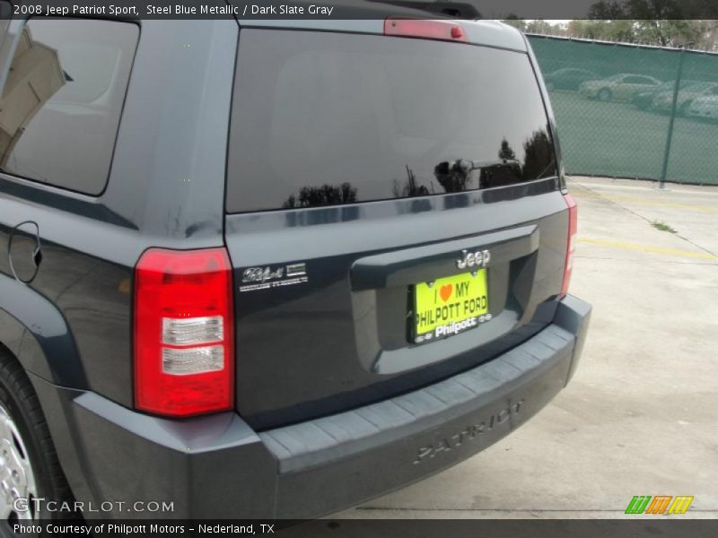 Steel Blue Metallic / Dark Slate Gray 2008 Jeep Patriot Sport