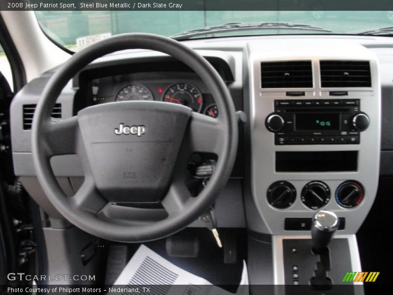 Steel Blue Metallic / Dark Slate Gray 2008 Jeep Patriot Sport