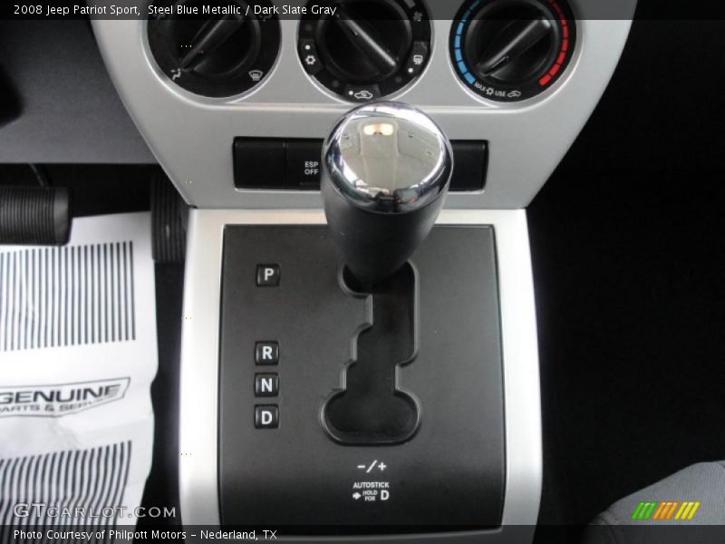Steel Blue Metallic / Dark Slate Gray 2008 Jeep Patriot Sport