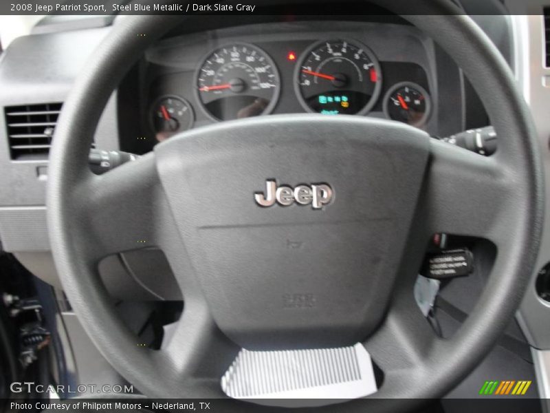 Steel Blue Metallic / Dark Slate Gray 2008 Jeep Patriot Sport