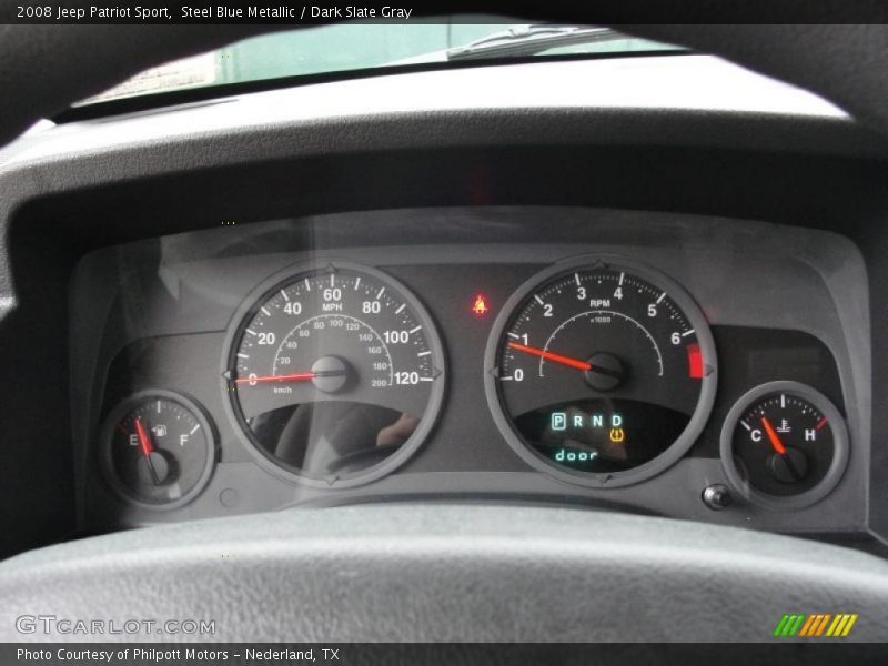 Steel Blue Metallic / Dark Slate Gray 2008 Jeep Patriot Sport