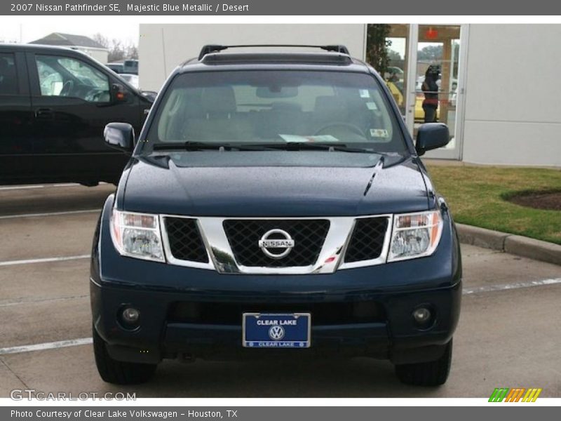 Majestic Blue Metallic / Desert 2007 Nissan Pathfinder SE