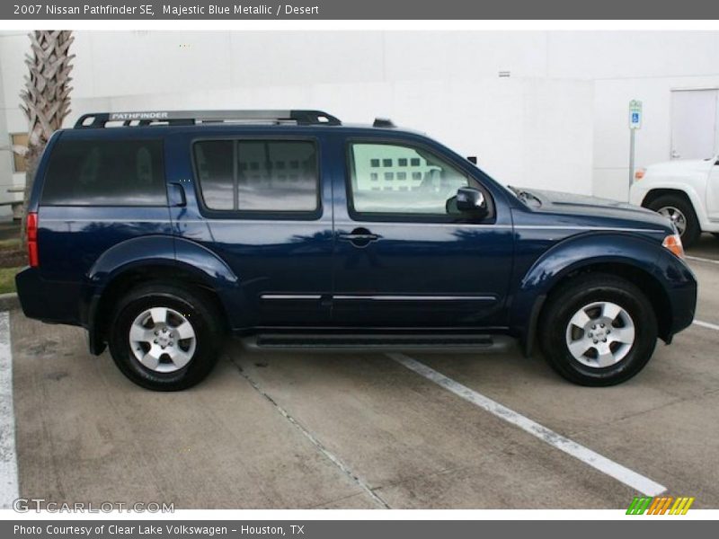 Majestic Blue Metallic / Desert 2007 Nissan Pathfinder SE