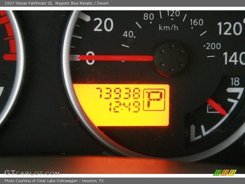 Majestic Blue Metallic / Desert 2007 Nissan Pathfinder SE